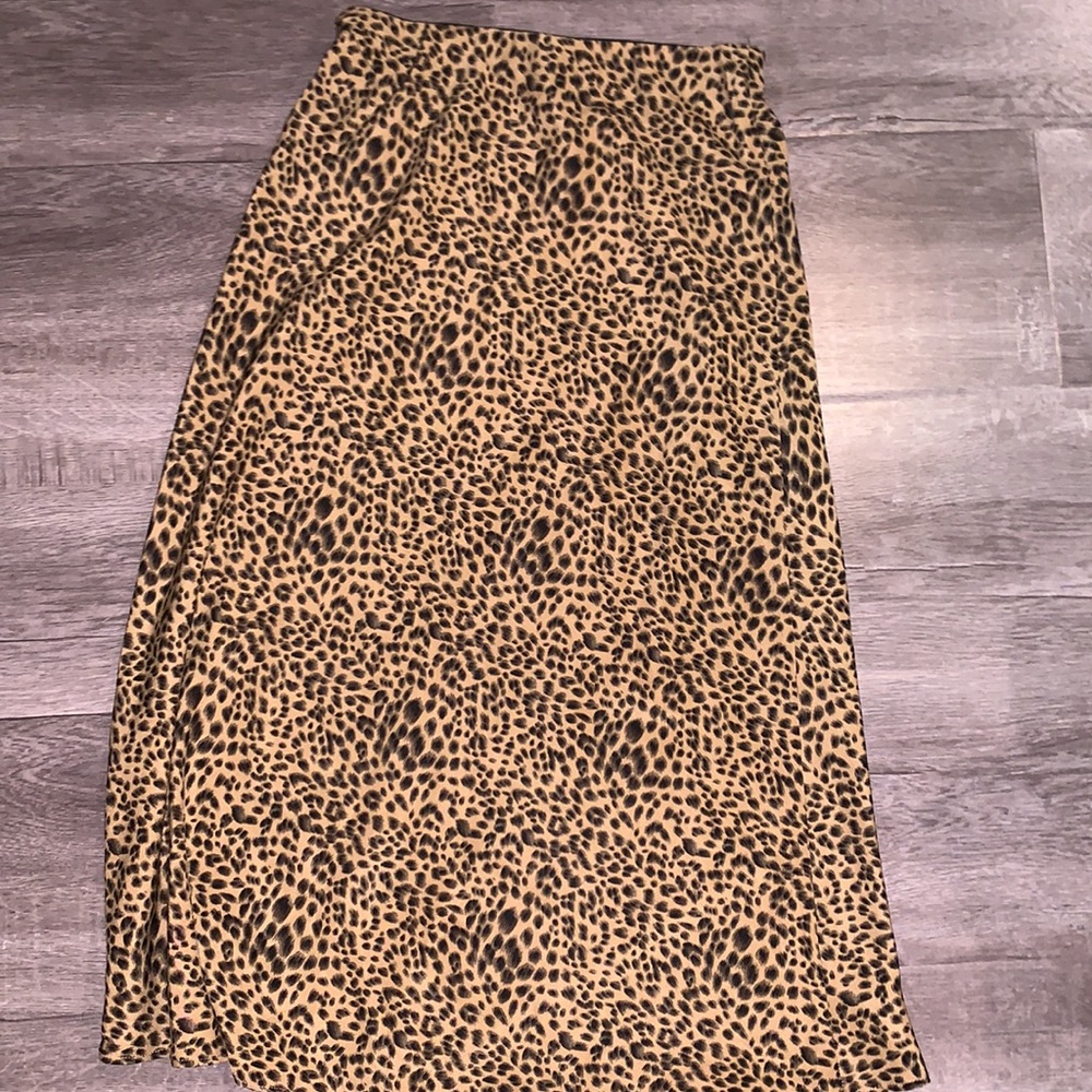 Nasty Gal animal print circle skirt size 4